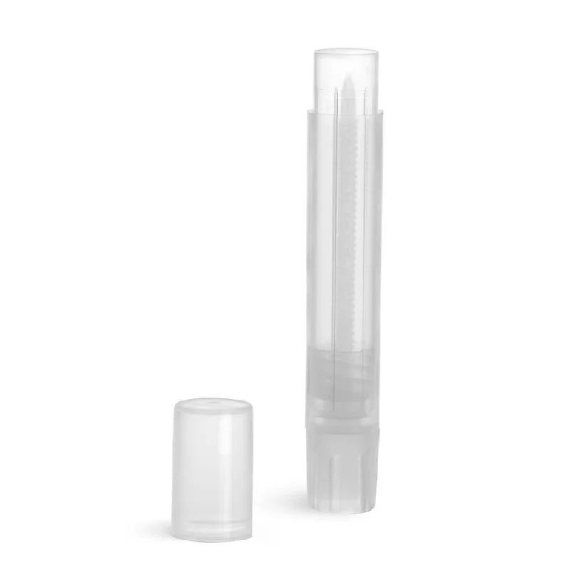 Slim Line Lip Balm Tube w/ Cap - Natural - .07 oz