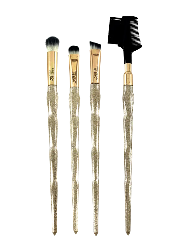 COMPLETE EYES & BROW BRUSH SET 4PCS