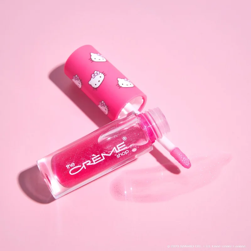 THE CREME SHOP X HELLO KITTY - KISS SHIMMER LIP OIL- (4PCS)