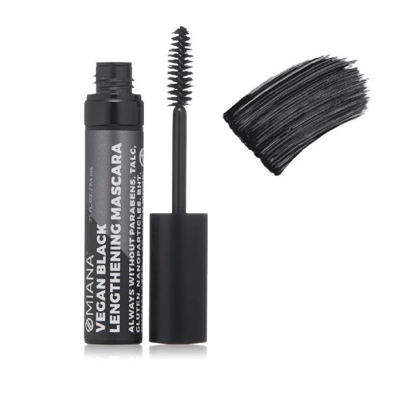 Vegan Black Lengthening Mascara - No Mica, Titanium Dioxide, & More!