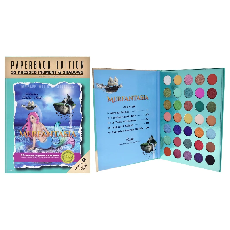 Merfantasia Eyeshadow Palette - Paperback Edition by Rude Cosmetics for Women - 0.74 oz Eye Shadow