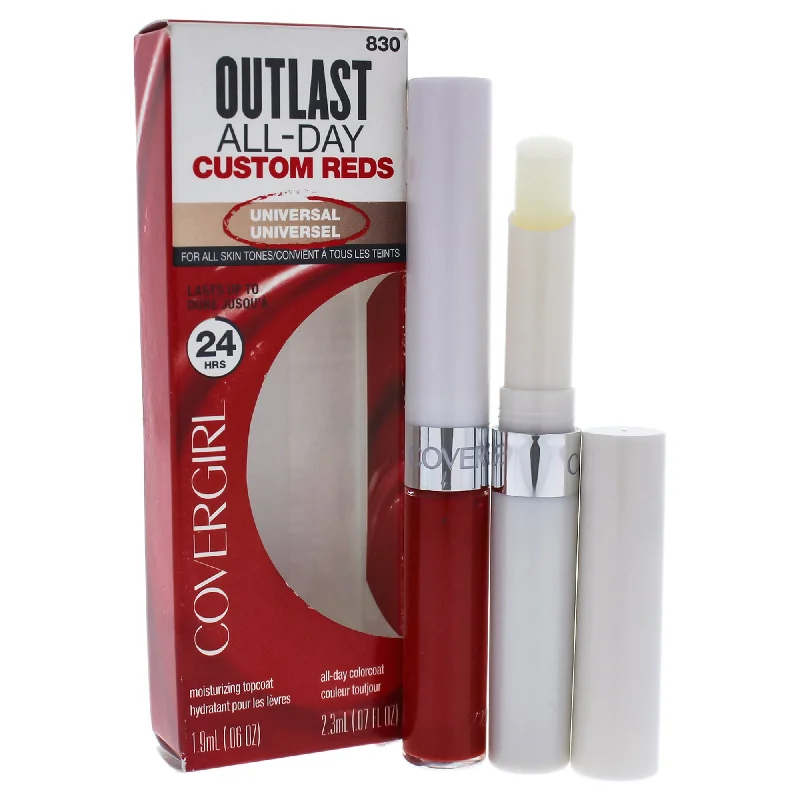 Outlast All Day Custom Reds Lipcolor - 830 Your Classic Red by CoverGirl for Women - 0.13 oz Lip Color