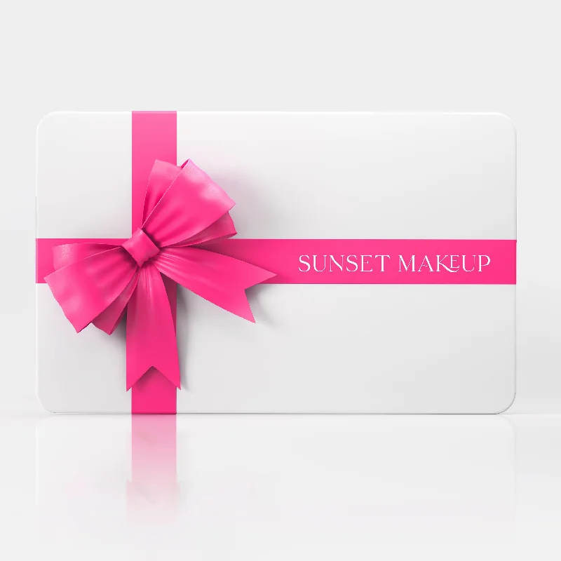 Sunset Makeup Gift Card 10% off for the Holidays