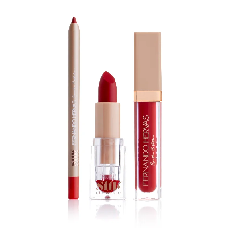 Paquita Red Complete Lip Kit | Silk X Fernando Hervas