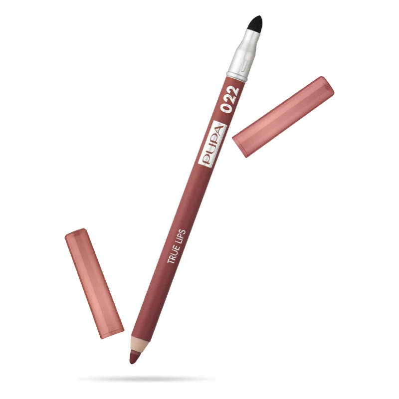 True Lips Blendable Lip Liner - 022 Plum Brown by Pupa Milano for Women - 0.042 oz Lip Pencil