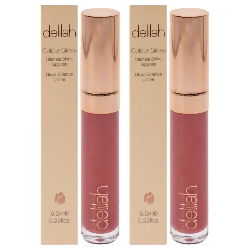 Ultimate Shine Lip Gloss - Modesty by Delilah for Women - 0.22 oz Lip Gloss - Pack of 2